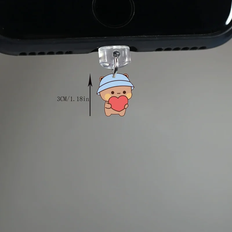 Acrylic Dudu Bubu Phone Dust Plug - Universal Type-C Interface Accessory