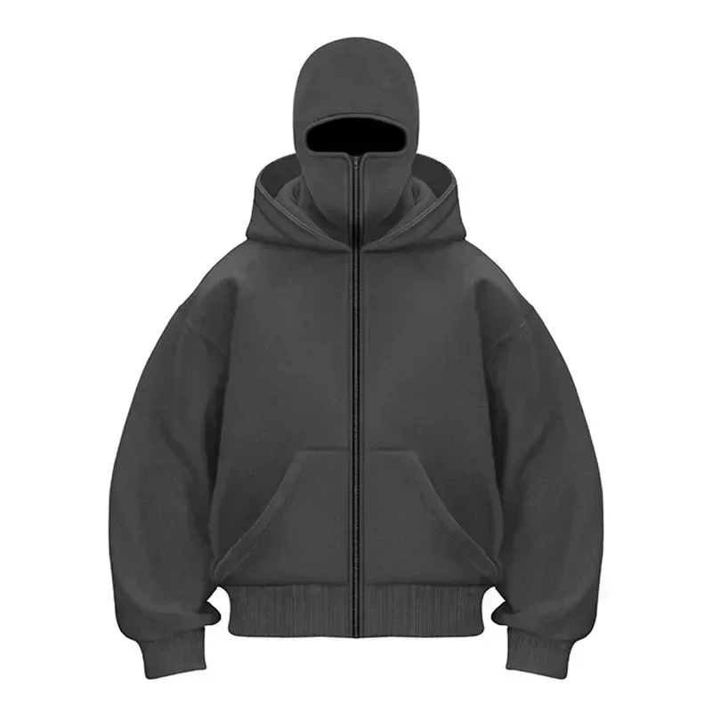 Fashion Trend American New Letter Printed Zipper Hooded Sweater Men Y2K Harajuku Vintage Hip-hop Popular Casual Couple Hoodies 4