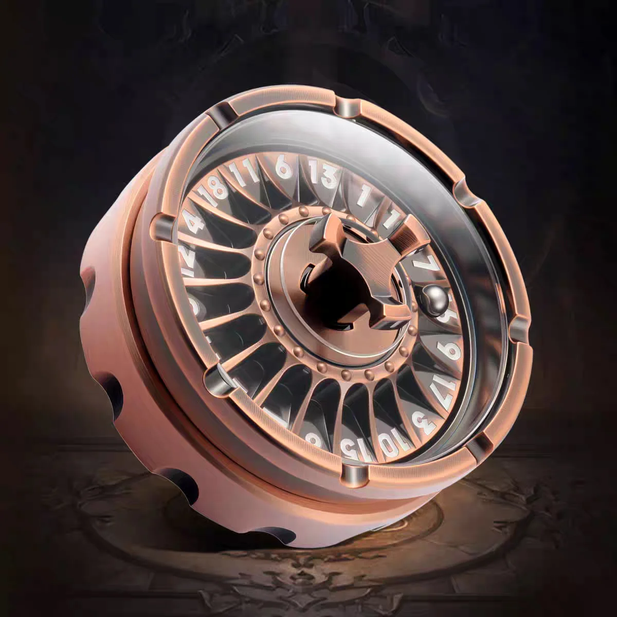 야외용 휴대용 EDC 금속 럭키 룰렛 핑거탑 창의적인 선물 장난감 도구