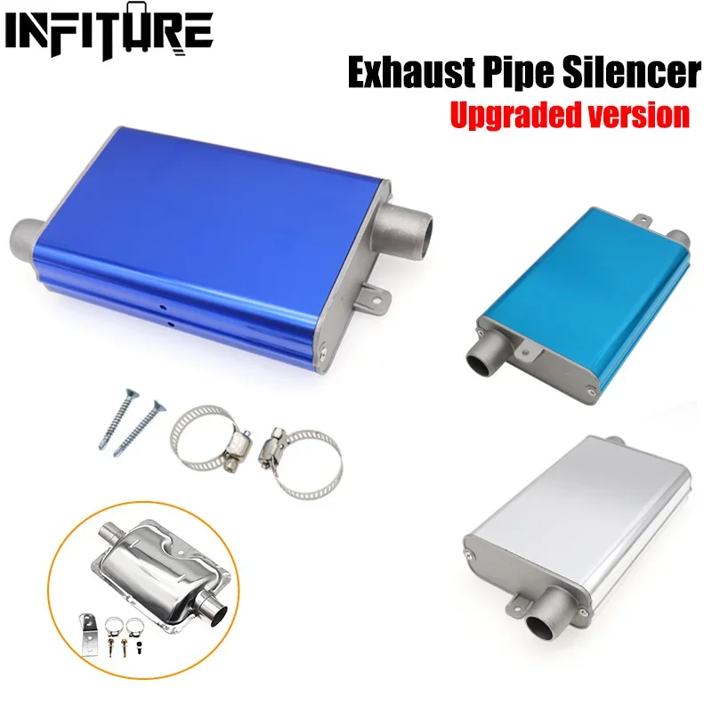 24mm Stainless Steel Muffler Silencer Upgraded Clamp Bracket Car Air Diesel Parking Heater Exhaust Pipe For Webasto Eberspacher air heater exhaust pipe diesel heater parts