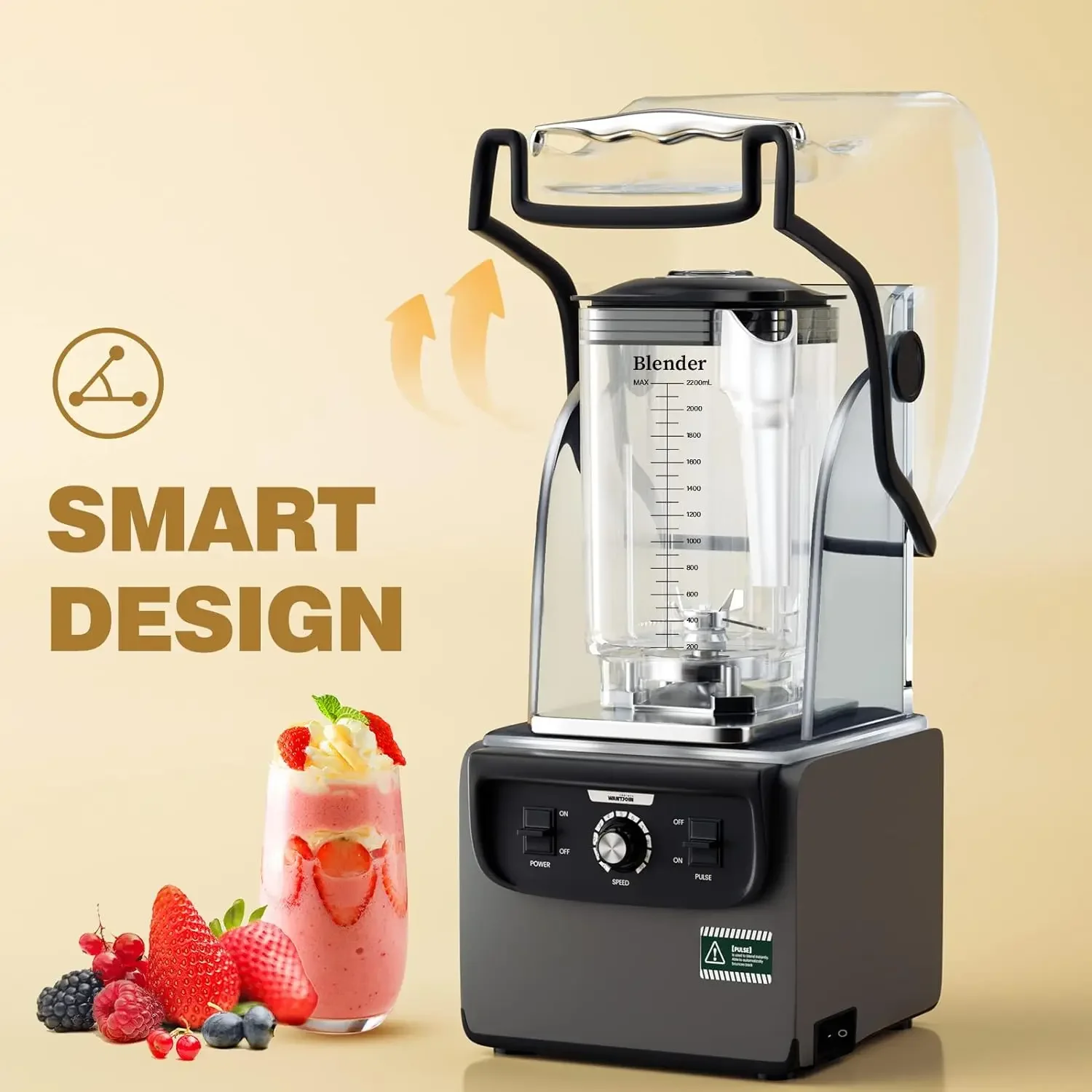 Smart quiet blender. Smart quiet blender