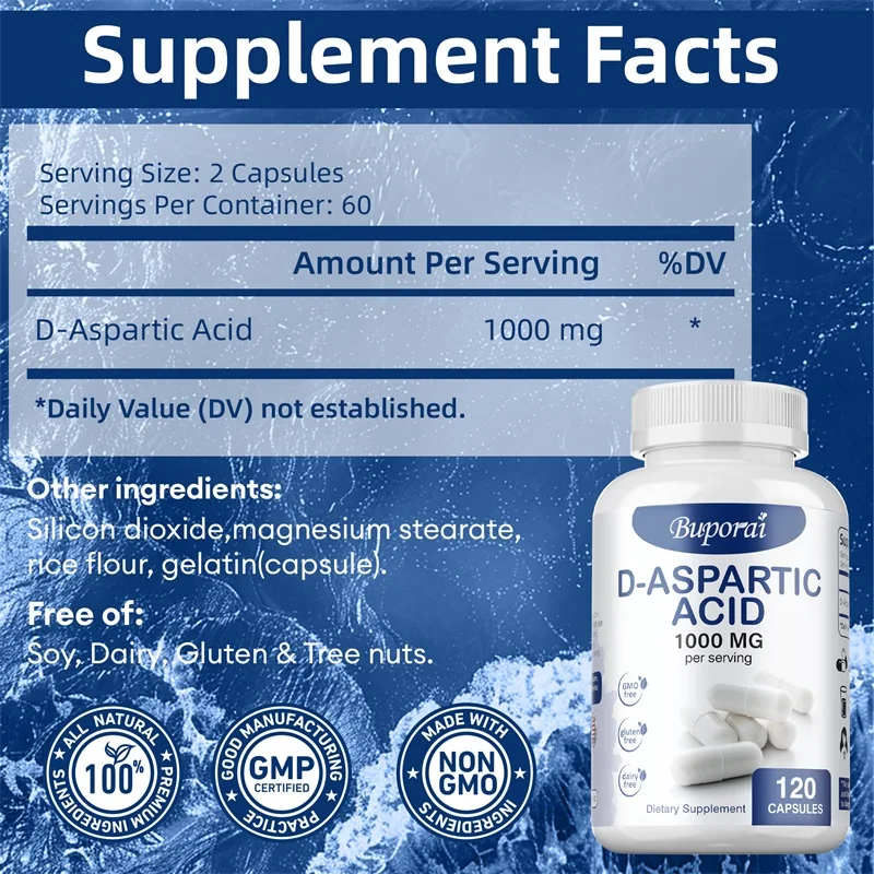 D-Aspartic Acid Energy Booster Supplement