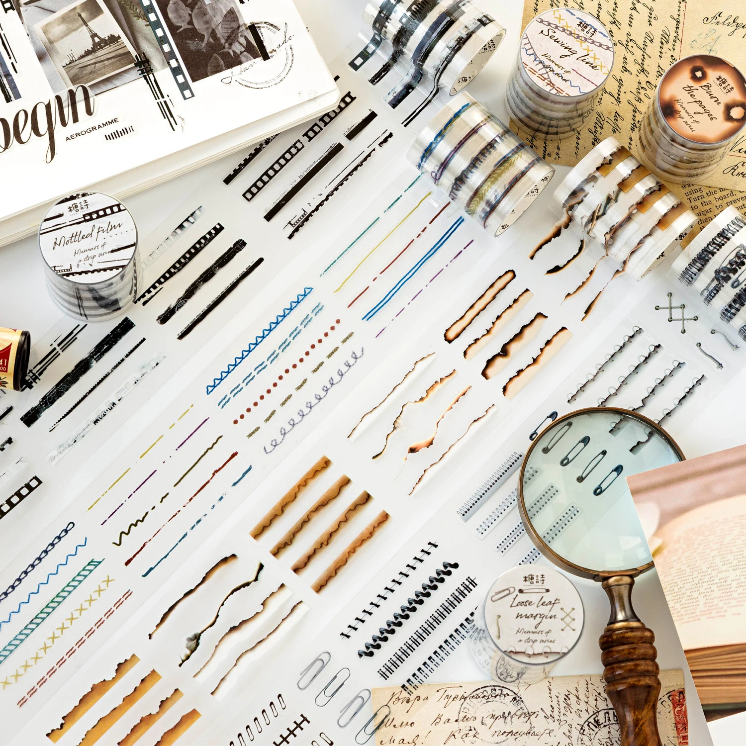 2M/Rolls INS 카메라 필름 PET 테이프 스티커 필름 스트립 마스킹 테이프 카드 스크랩북 저널링 용품 Creative Stationery
