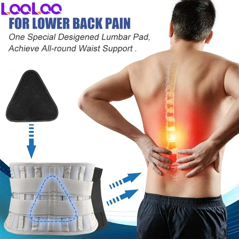 Brace Support Belt for Back Pain 1Pcs Basketball Football Volleyball Adjustable Support Straps with Lumbar Pad for Men & Women back brace,lumbar support belt,waist support belt,back support belt