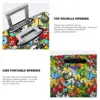 Birds Pattern Suitcase Cover Animal Parakeet Cute Vacation Travel Strectch Luggage Case Protection 4