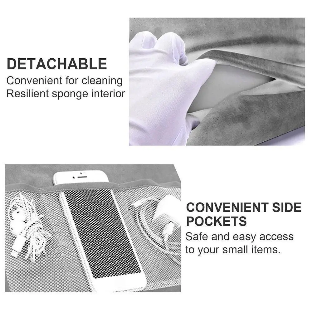 Multifunction Sponge Pillow Tablet Holder Multi-angle with Storage Pockets Mobile Phone Support for IPad/Samsung/Huawei/Xiaomi