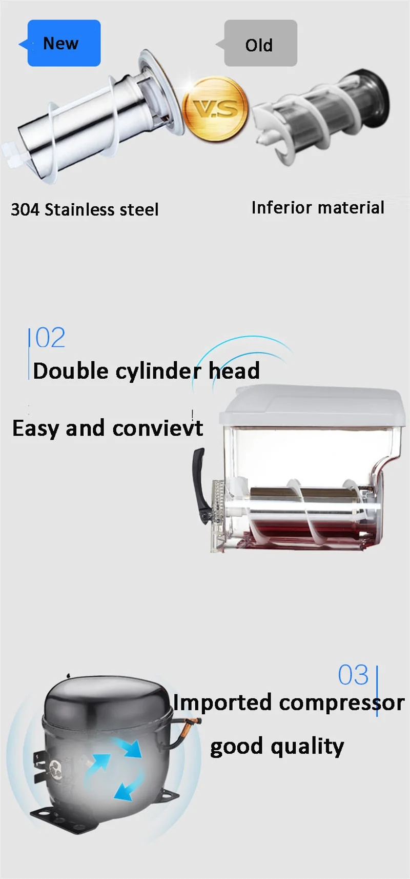 2 Tanks Commercial Ice Cooling Juice Smoothie Slush Maker Commercial Frozen Ice Slush Drink Dispenser Sludge Vending Machine 4