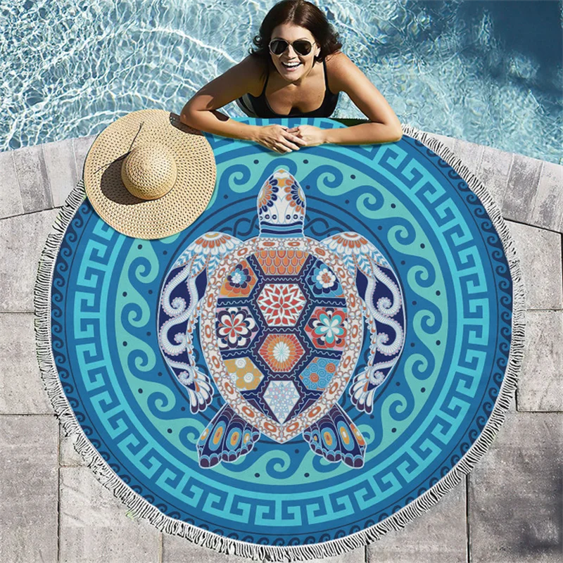 

Energy Turtle Beach Towel, Turtle Beach Towel, Gifts for Turtle Addicts 3D All Over Printed Towel