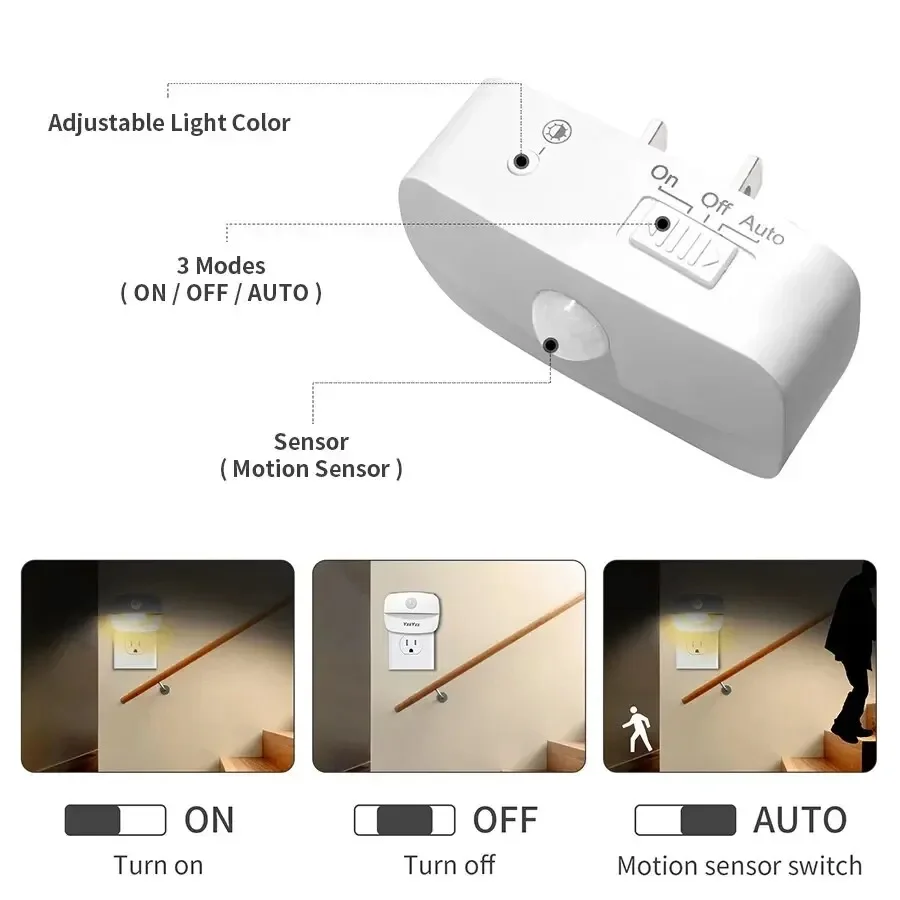 Dimmable LED Motion Sensor Night Light