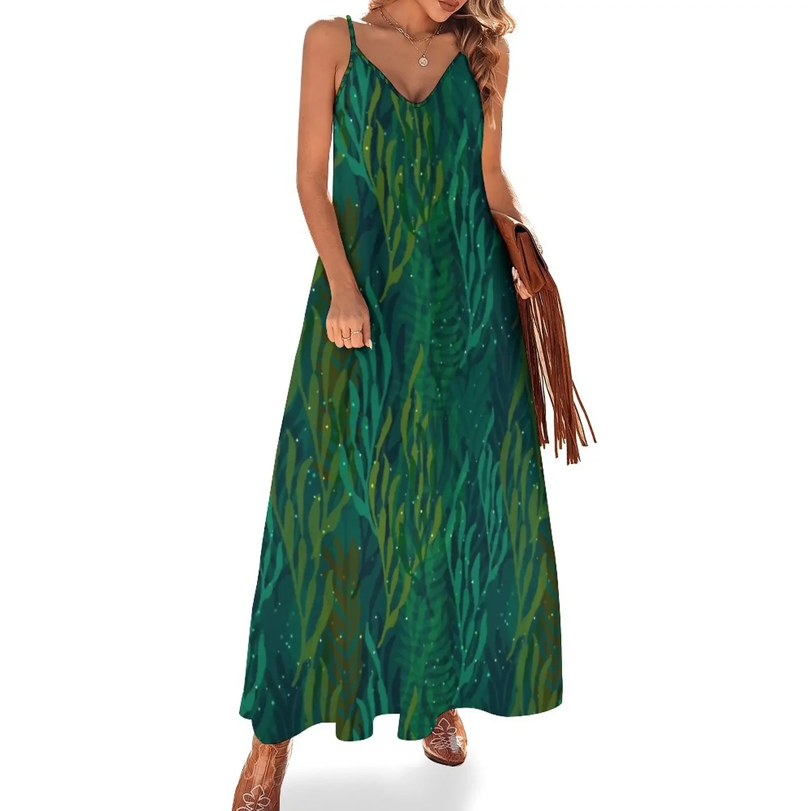 

Underwater Emerald Forest Sleeveless Dress women's clothing korea stylish dress dresses