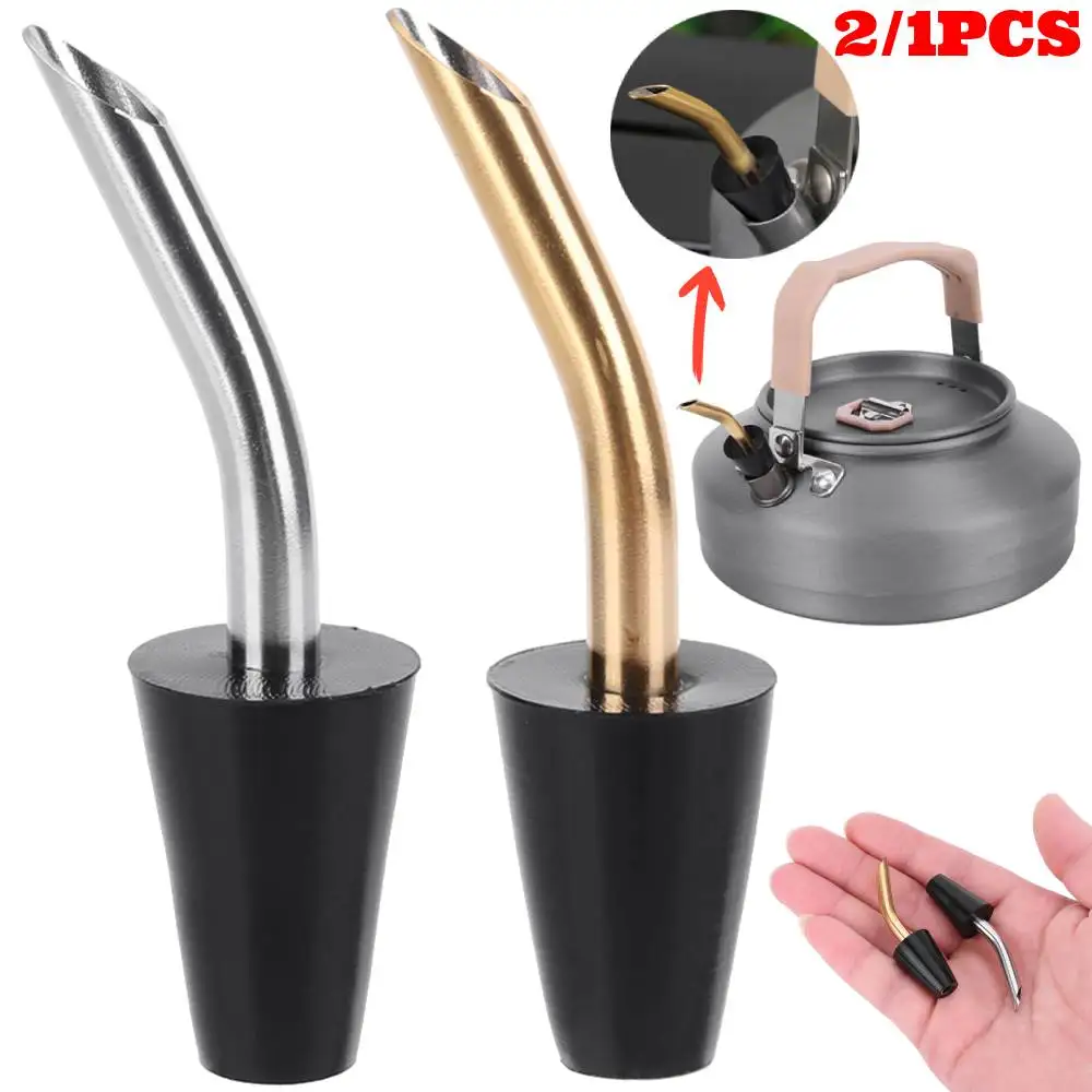 21PCSCampingKettleSpoutExtensionNozzlePortableCoffeePotSpoutStainlessSteel