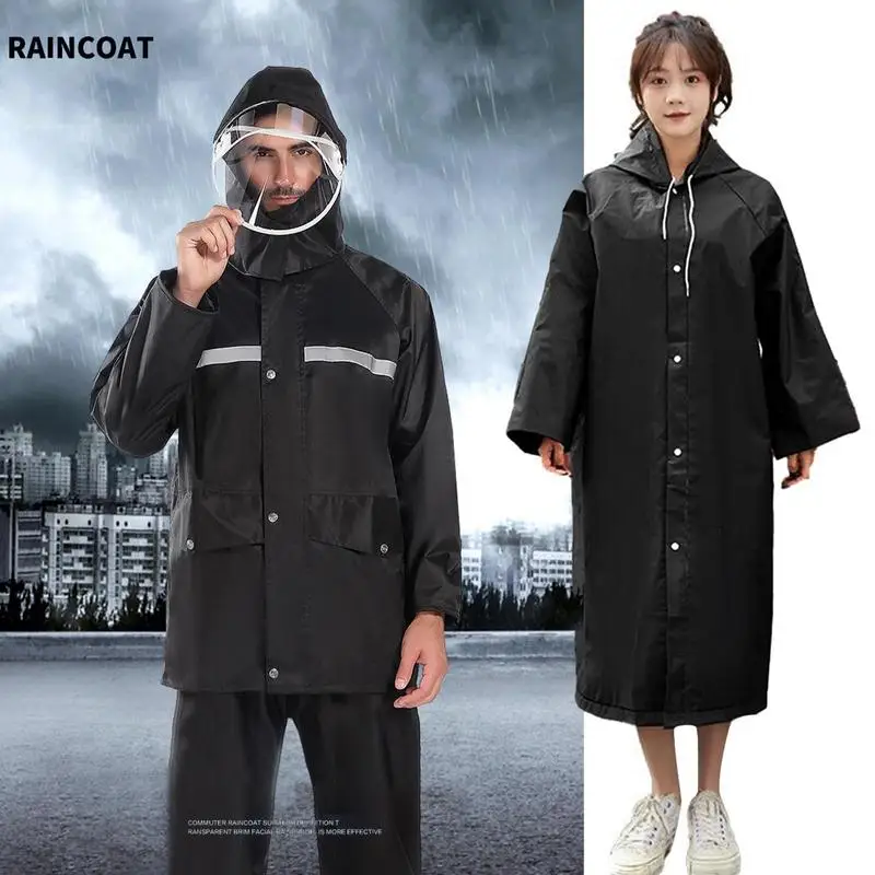 

Плащ-дождевик, плащ-дождевик, плащ-дождевик, ветрозащитное водонепроницаемое пончо от дождя со светоотражающей полосой для пеших прогулок