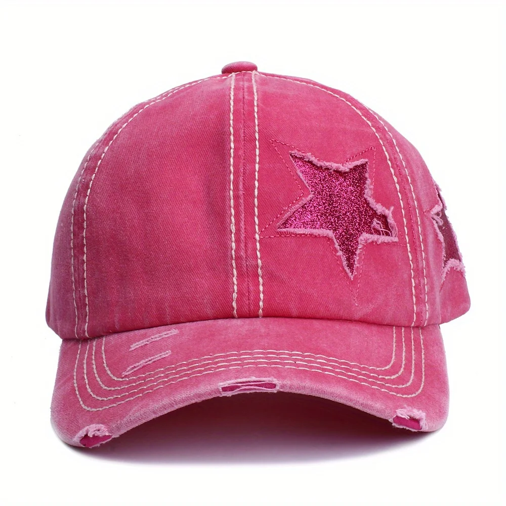 Pony Hat Baseball Cap for Women Girls with Adjustable Dad Hat