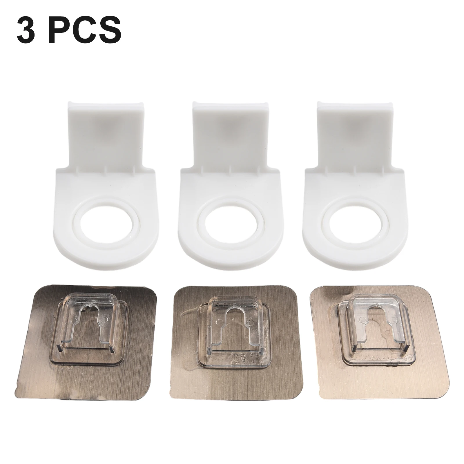 

Bathroom Accessories 3pcs Wall Mounted Self-Adhesive Shampoo Shower Gel Bottle Holder Shelves Hanger Wall Mounted Suction Cup
