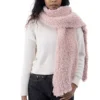 2 Rolls 200 Grams Total Pink Series Soft Eyelash Faux Fur Yarns for Handmade Scarf Accessories and Home Products 2