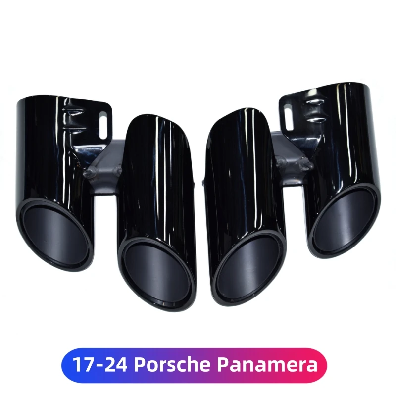 Tailpipe Exhaust Pipe Modification GTS Quad Out Sports Tailpipe turbo muffler tip For Porsche Panamera 971