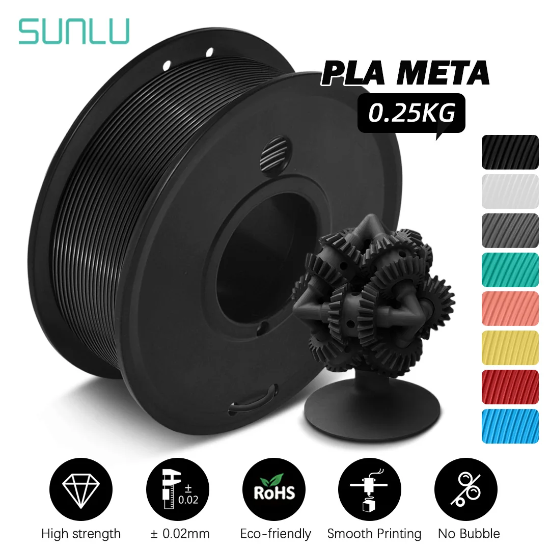 

SUNLU 0.25KG 3D Filament Mini Spool PLA Meta Macaron Metaverse Small high liquidity New for 3D Print Better for fast printing