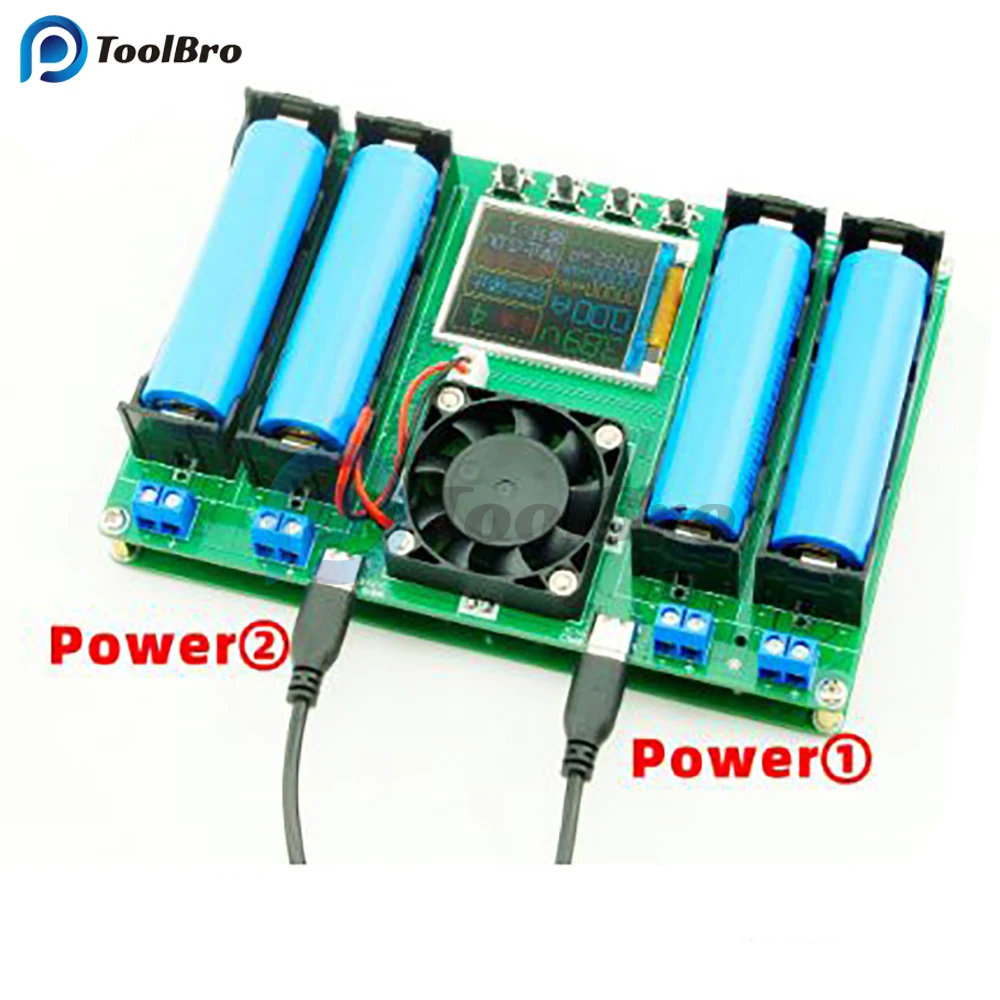 

4 Channel Digital Battery Tester 18650 Lithium Battery Capacity Internal Resistance Detector Voltage Current Power Energy Meter