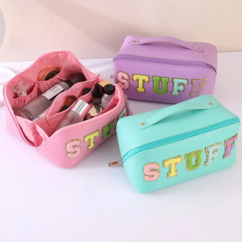 

Multifunctional Large Capacity Toiletry Storage Case Toiletry Bag Cosmetic Bag Organ Pillow Cosmetic Bag PU Makeup Bags