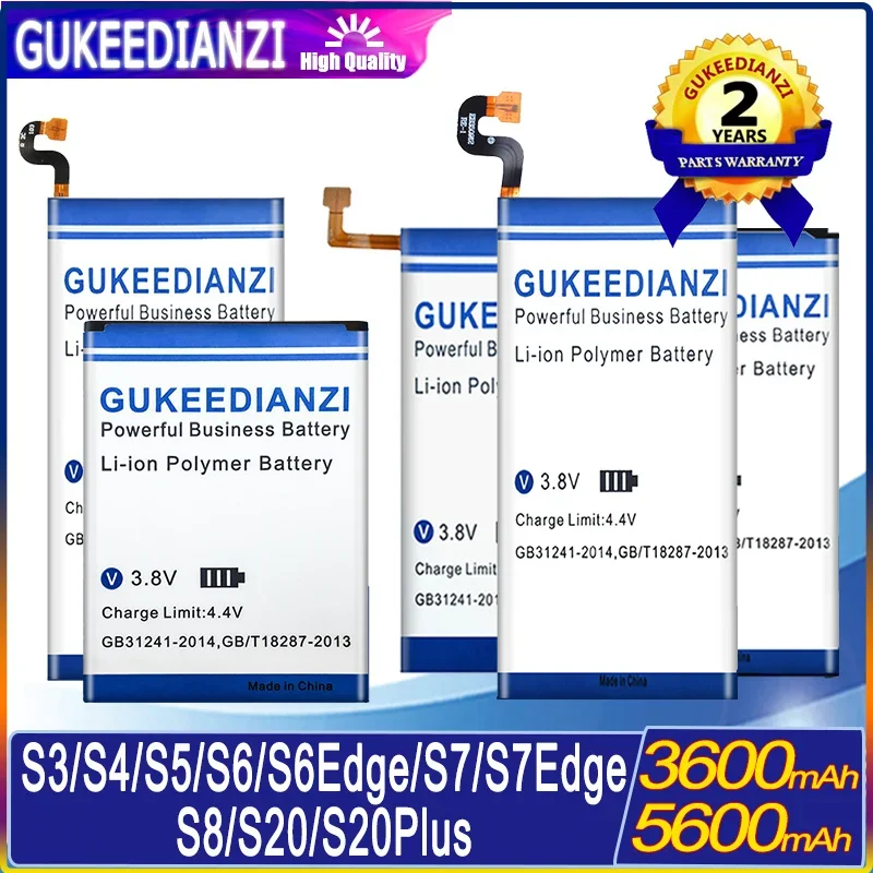 Batteria Di Ricambio Per Samsung Galaxy S3 S4 S5 S6 S8 S7 Edge S20 Plus/Ultra I9500 I9505 G900F G920F G930F G950F I9300