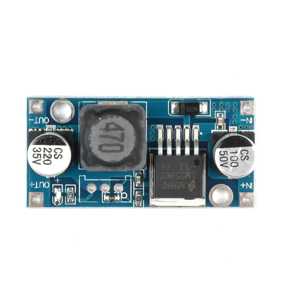 DC-DC 스텝 다운 컨버터 모듈 3A DC 3.3V 5V 12V 24V 30V 조절 가능한 전압 조정기 LM2596ADJ LM2596S 전원 공급 모듈