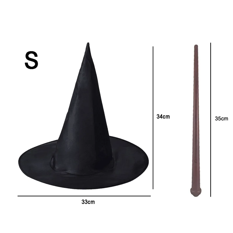 Magical Light-Up Wizard Wand with Hat for Kids - Halloween Pretend Play Toy