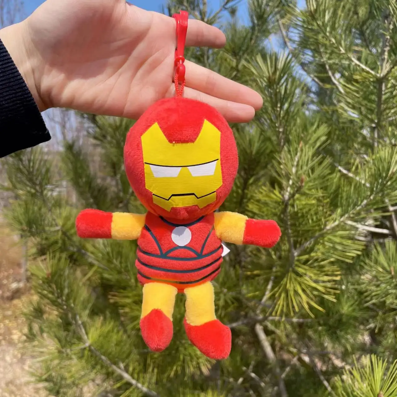 15cm Super Hero Spider-Man Superman Captain America Plush Keychains  Small Pendant Hangings Christmas Birthday Gifts For Kids 3