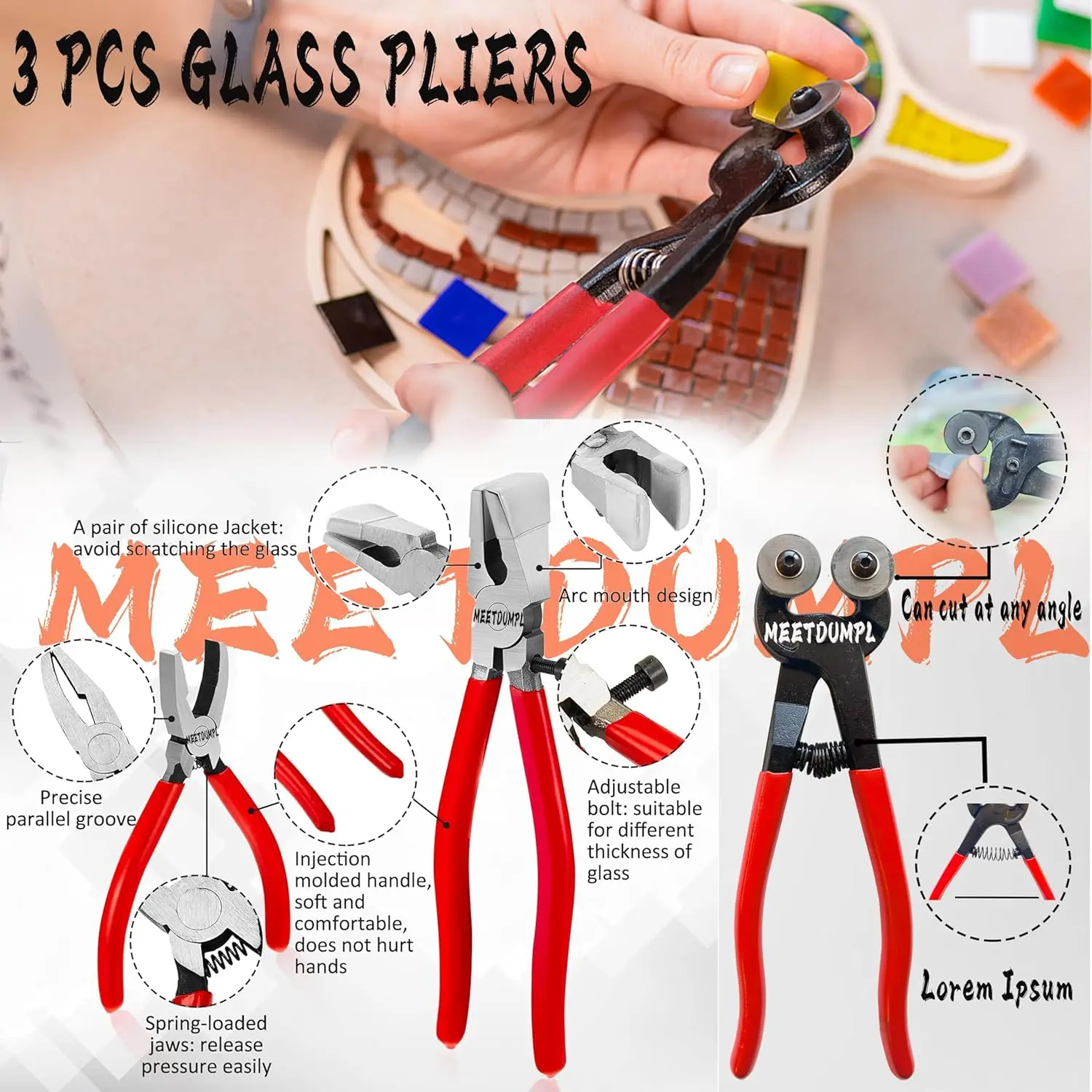 Glass Kit，Stained Glass Kits for Adults，Glass Grinder，Stained Glass Grinder，5/8" + 1" Diamond Grinder Bit,80W Soldering Iron Kit 3