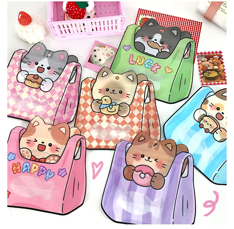 20/50 Stück Cartoon-Katzen-Rucksack Versiegelbare Snack-Verpackungsbeutel Niedliche Tasche für Hochzeit Kindergeburtstag Kreative Geschenkverpackung – Detail 4