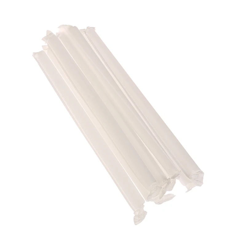 Transparent Wrapped Straw 100Pcs drinking straws