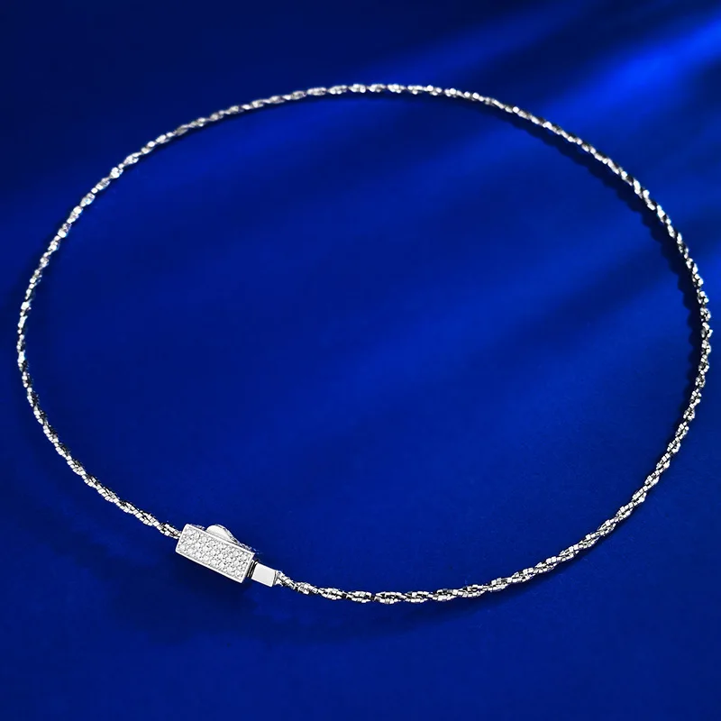 

S925 Silver Necklace, Italian Imported Full Sky Star Wrapped Necklace, European and American Style, Unisex