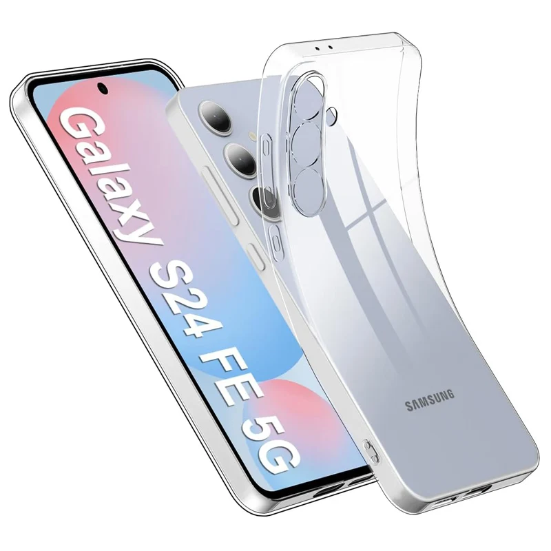 Transparent Silicone Soft Phone Case, Shockproof and Sleek Design