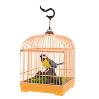 Voice Control Birdcage Toy Tots Toys Realistic Sounds Decorate Plastic Talking Chirping Parrot 1