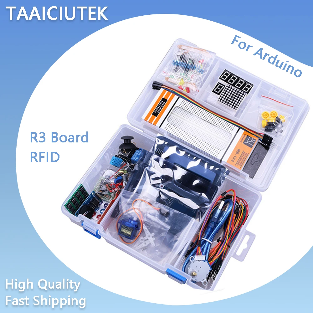 Arduino R3 RFID 스타터 키트 용 업그레이드 버전 키트, 전자 부품 세트, 메가 328P 전자 DIY 키트 