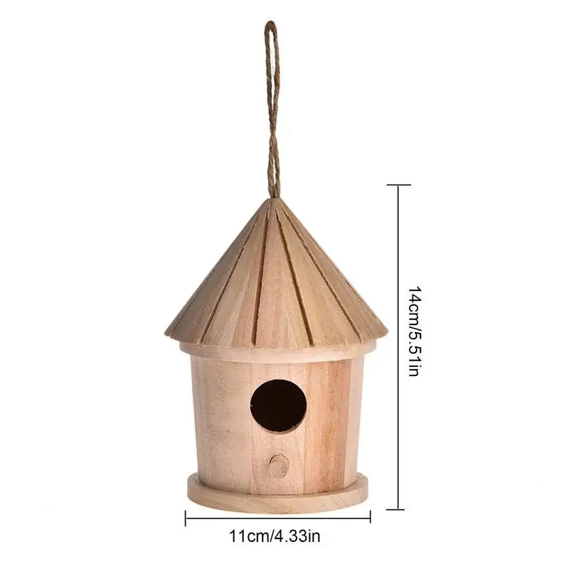 รูปสินค้า ไม้ BIRD House Feeder DIY Bird Nest แขวนกลางแจ้งนกบ้านตกแต่งบ้านตกแต่งสวน