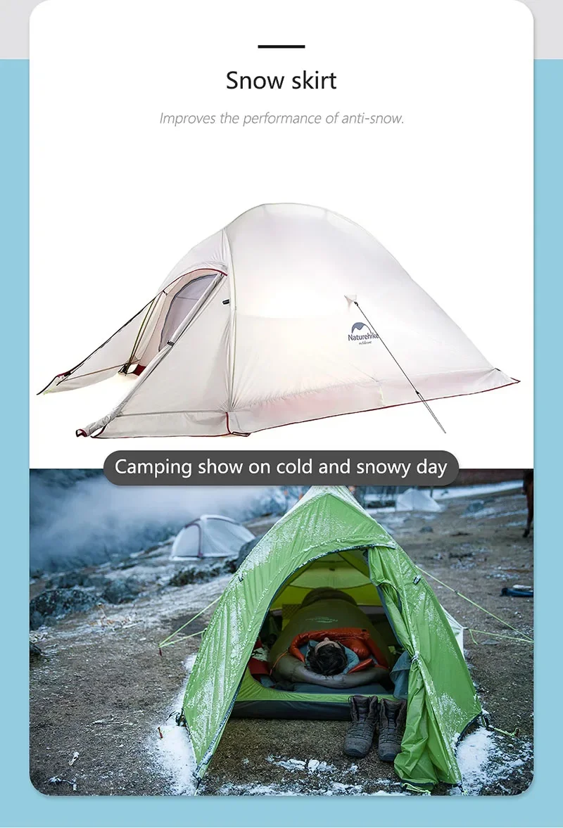 Палатка Naturehike Cloud Up на 2 человек, Ультралегкая ...