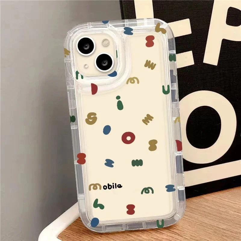 Black Letters Shockproof Case