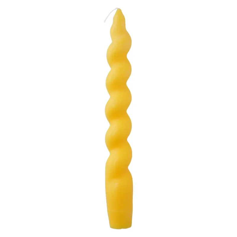 Elegant Spiral Soy Wax Aromatherapy Candle for Weddings and Home Decor
