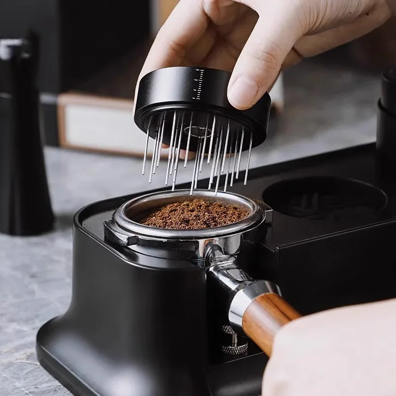 Stainless Steel Coffee Tamper Tool with Distributor Needle