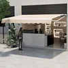 10 Ft x 8.2ft retractable awning, aluminum patio awning, outdoor manual retractable awning 1