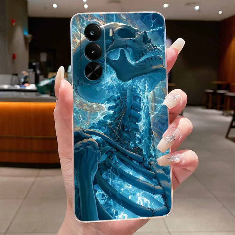 Cute Cool Dragon Transparent Soft Silicone Back Cover Case