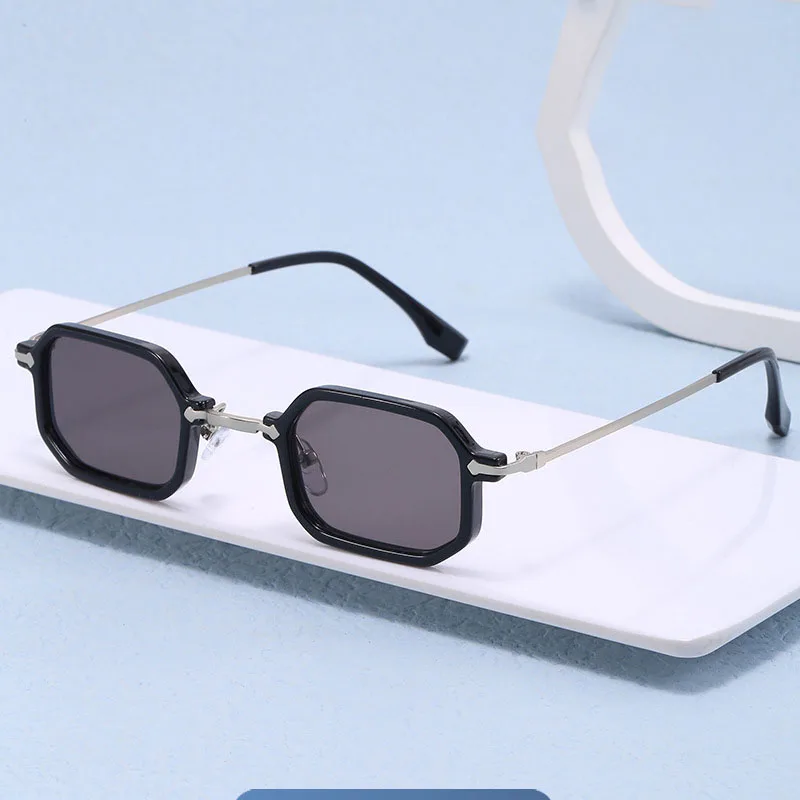 

Irregular Punk Small Square Sunglasses Women Vintage Personalized Party Hip Hop Sunglass Men Fashion Glasses Shades UV400