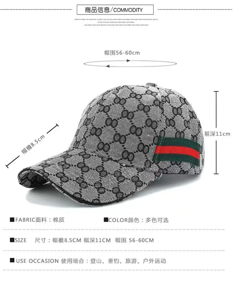 2025Embroidered baseball caps Fashion men's and women's caps Spring Summer Snapback Hip Hop cap Adjustable high quality visor 4