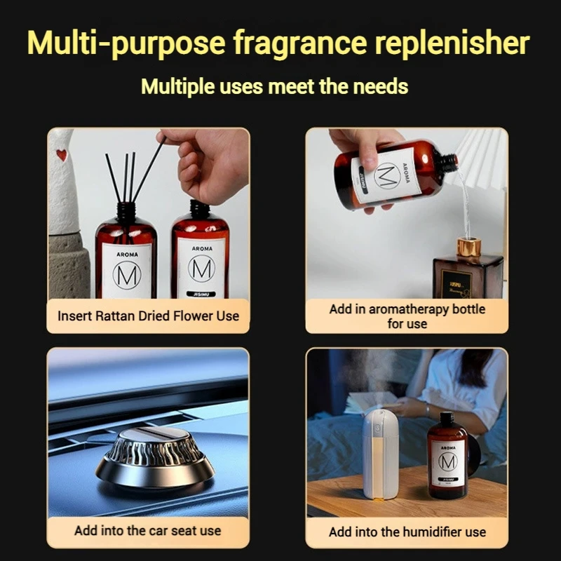 Home Fragrance Products Aroma Oil Diffuser 100-500ml Flameless Essential Oil Large Capacity Fresh Air Purifying Perfume