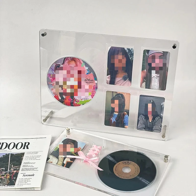 Cd Picture Frame Acrylic Photo Frame Kpop Photocard Holder Interior Frame Idol Card Display Stand Kpop Room Decor 인테리어액자
