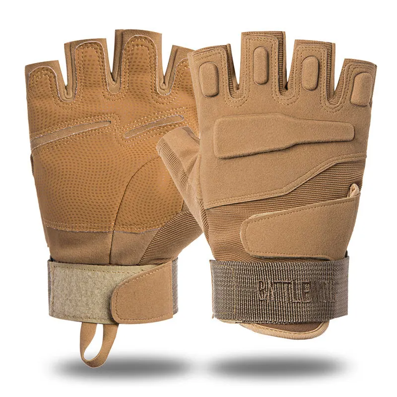 

Outdoor Tactical Gloves Airsoft Sport Gloves Half Finger Type Military Men Combat Gloves Shooting Hunting Gloves
