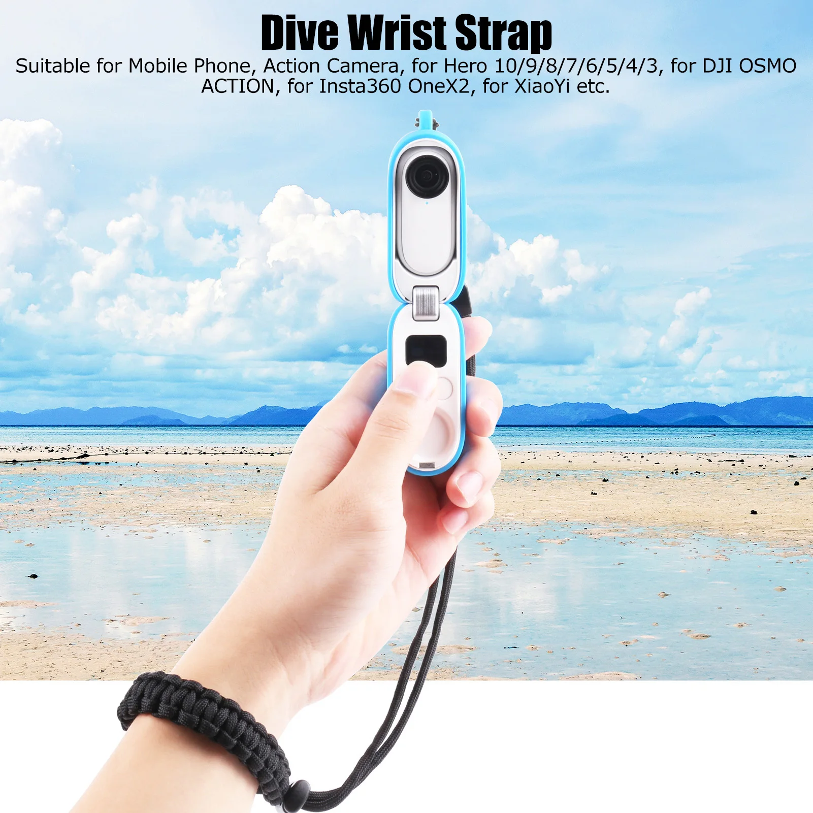 Wrist Strap for Diving and Action Cameras Fasten Mobile Phone