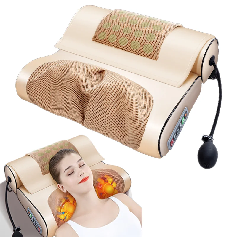 Infrared Rotating Head and Neck Massager Pillow – Healthy Livin
