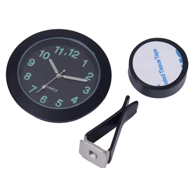 1pc Auto Uhr leuchtende Mini-Automobile interne Stick-On Digitaluhr  Mechaniker Quarzuhren Auto Ornament Zubehör Geschenke - AliExpress