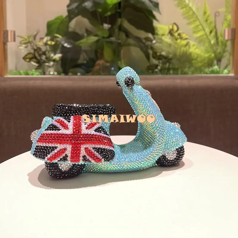 DIY Diamant Malerei Antike Motorrad Sparschwein Geburtstag Boy Kid Geschenk Kreative Von Einrichtungs Handwerk Britischen Stil Harz – Detail 6